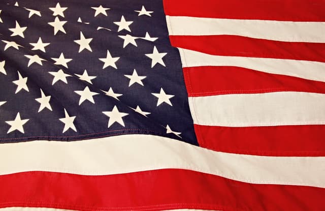 Close up of an American flag