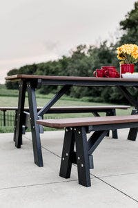 Wildridge | Heritage Picnic Table with Unattached Benches
