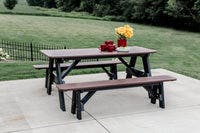 Wildridge | Heritage Picnic Table with Unattached Benches